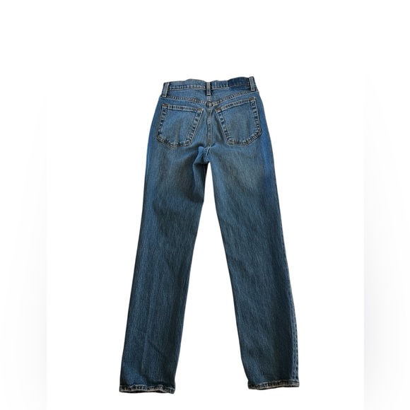 Abercrombie &  Distressed Blue Straight Leg Jeans - Picture 2 of 5